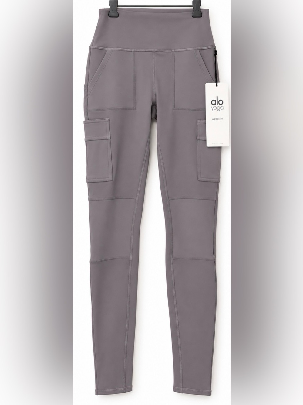 NWT Alo Yoga High-Waist Cargo Leggings Purple Dusk M Utility
